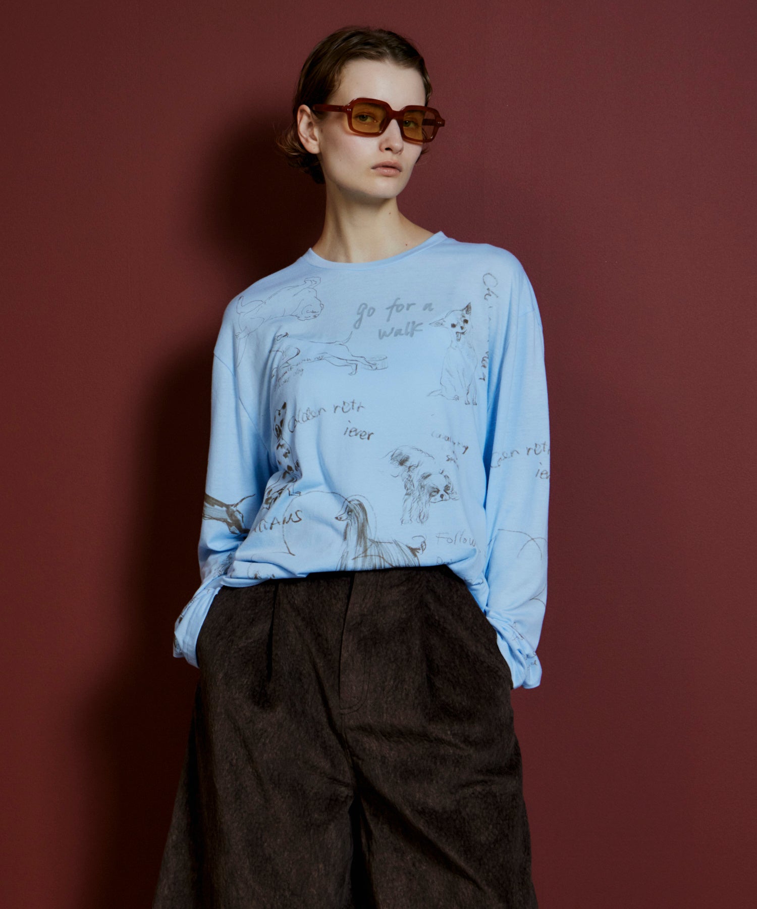 【26AUTUMN PRE-ORDER】Dog Party Long Sleeve T-Shirt