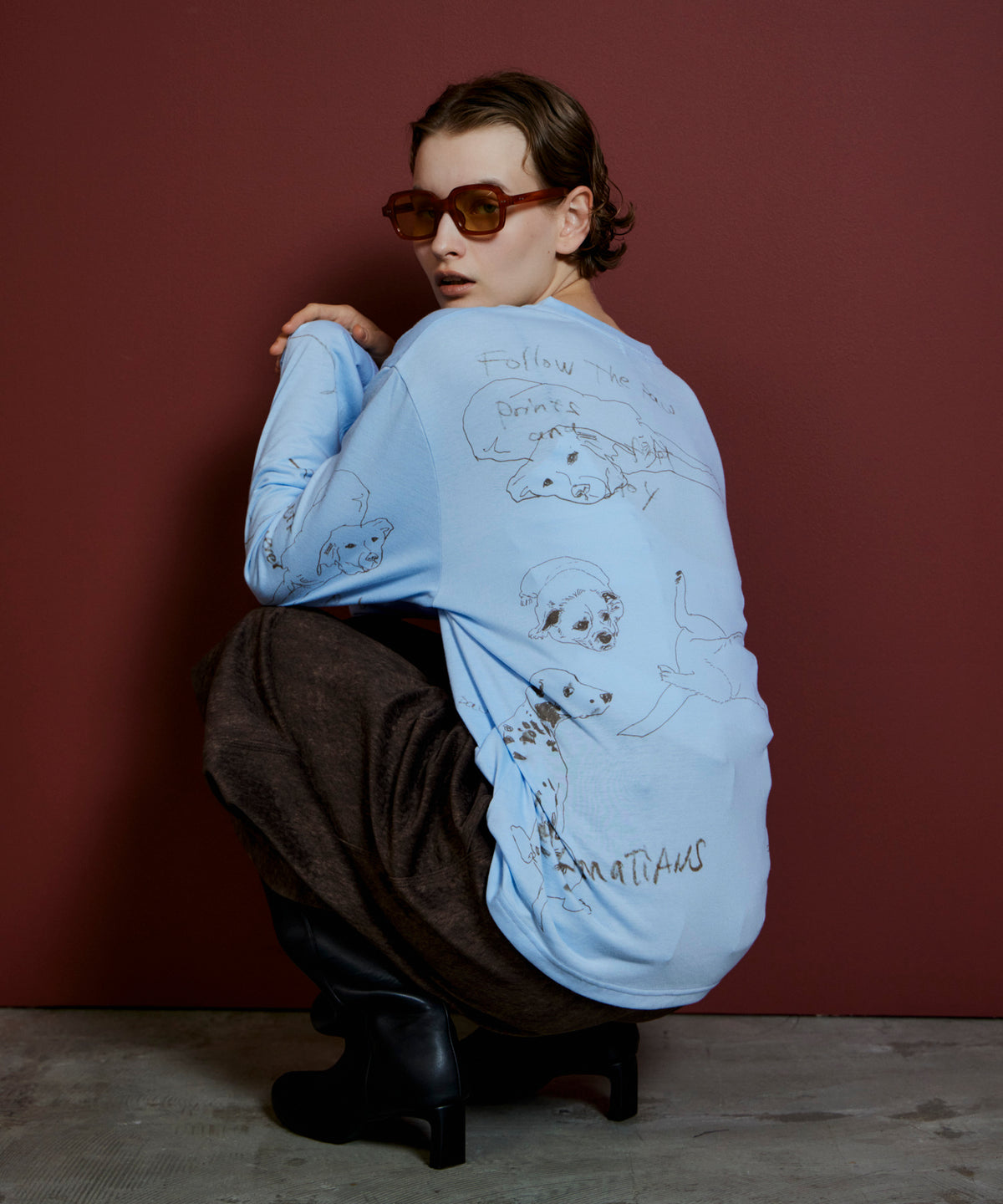 【26AUTUMN PRE-ORDER】Dog Party Long Sleeve T-Shirt