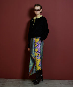 【26AUTUMN PRE-ORDER】Drawing Scarf Skirt