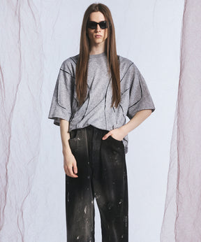 【26SS PRE-ORDER】Birdseye Jersey Mesh Prime-Over Henry Neck Short-sleeved T-shirt