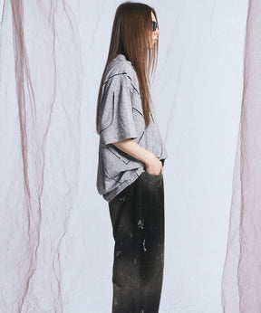 【26SS PRE-ORDER】Birdseye Jersey Mesh Prime-Over Henry Neck Short-sleeved T-shirt