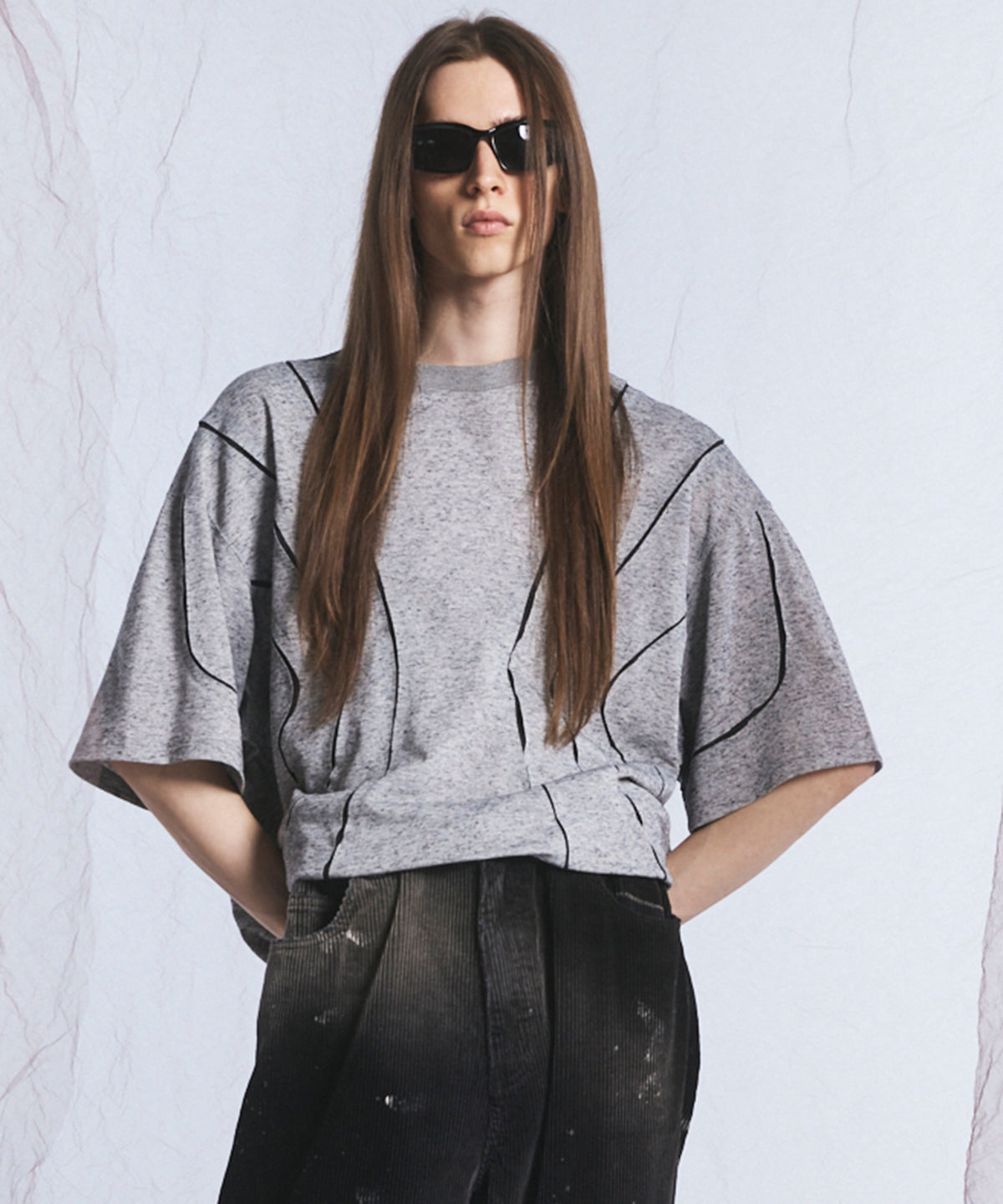 Slab Mix Jersey Prime-Over TSUGIHAGI T-shirt