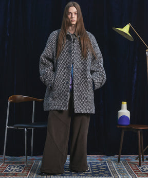 【26AW PRE-ORDER】【イタリアンデッドストックファブリック】プライムオーバーラグランスリーブハーフコート