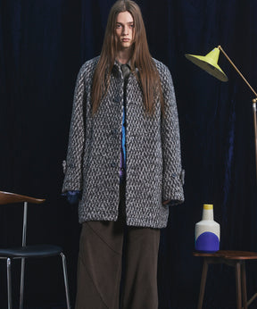 【26AW PRE-ORDER】【イタリアンデッドストックファブリック】プライムオーバーラグランスリーブハーフコート