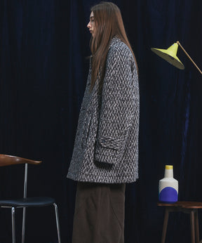 【26AW PRE-ORDER】【イタリアンデッドストックファブリック】プライムオーバーラグランスリーブハーフコート