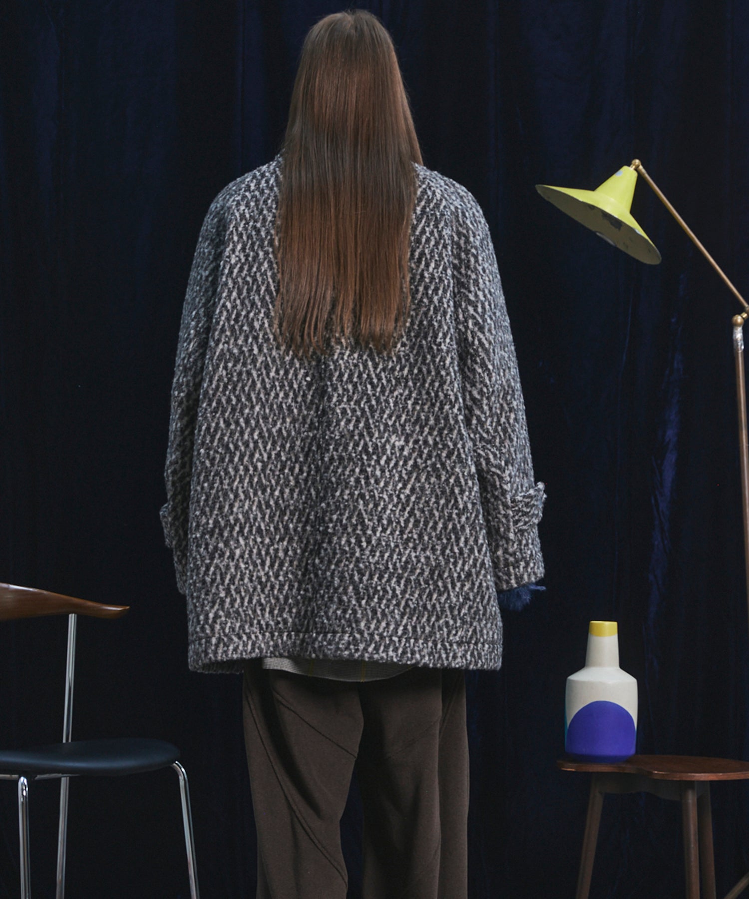 【26AW PRE-ORDER】【イタリアンデッドストックファブリック】プライムオーバーラグランスリーブハーフコート