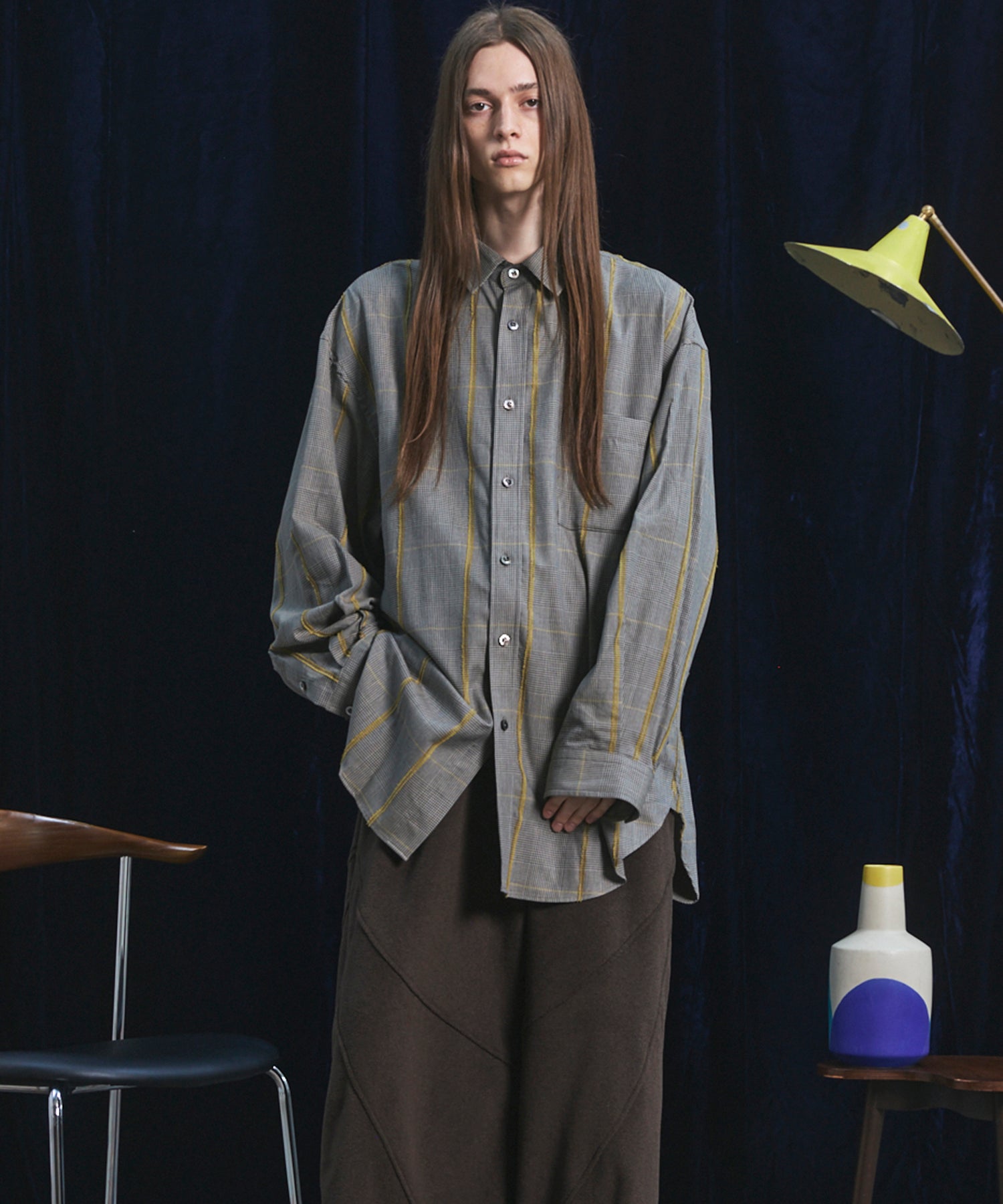 【26AW PRE-ORDER】【イタリアンデッドストックファブリック】プライムオーバーレギュラーカラーシャツコート