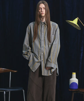 【26AW PRE-ORDER】【イタリアンデッドストックファブリック】プライムオーバーレギュラーカラーシャツコート