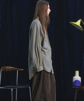 【26AW PRE-ORDER】【イタリアンデッドストックファブリック】プライムオーバーレギュラーカラーシャツコート