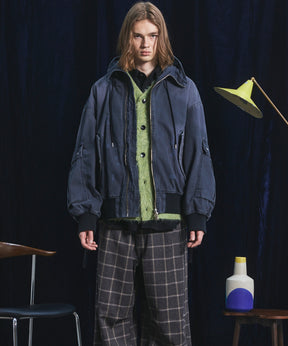 【26AW 預購】Cargo Pocket 鴨布料 Prime-Over 拉鏈連帽外套襯衫式夾克