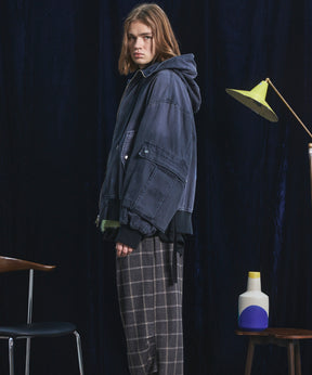 【26AW 預購】Cargo Pocket 鴨布料 Prime-Over 拉鏈連帽外套襯衫式夾克