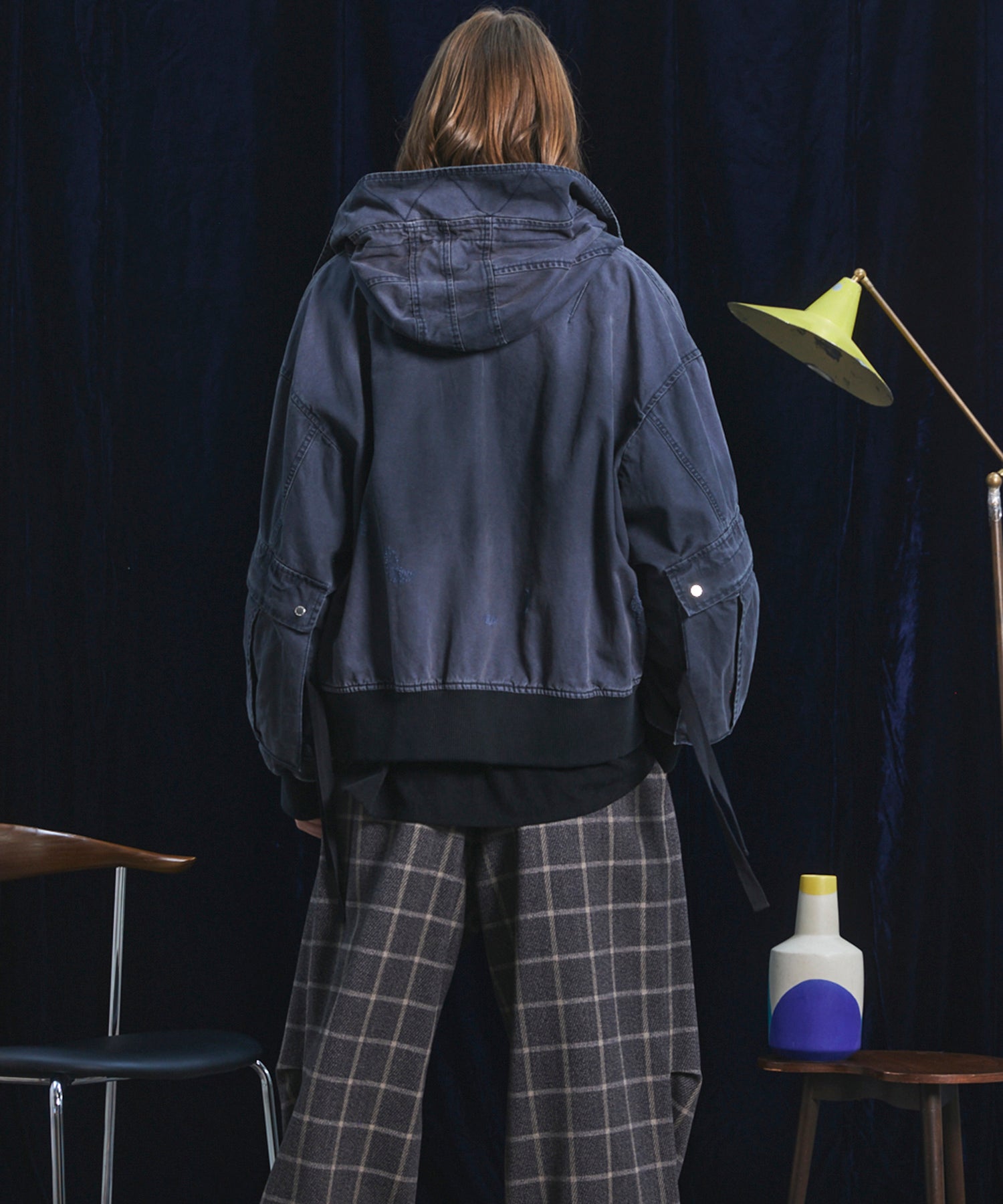 【26AW 預購】Cargo Pocket 鴨布料 Prime-Over 拉鏈連帽外套襯衫式夾克