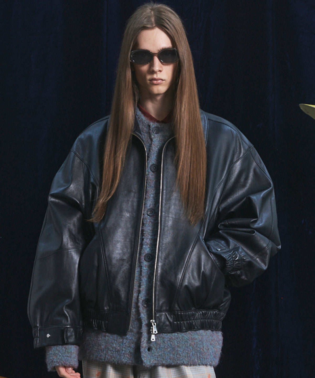 【26AW PRE-ORDER】Sheep Leather Prime-Over Stand Collar Blouson