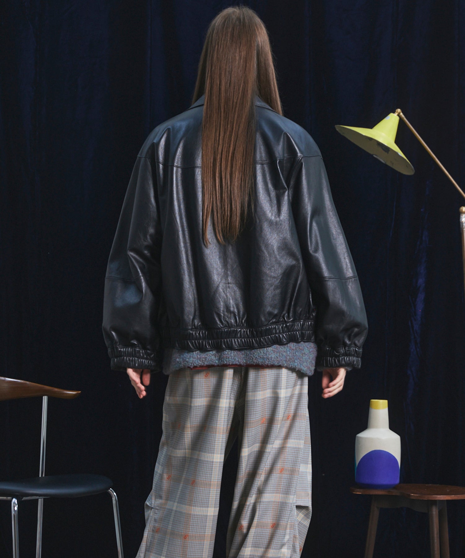 【26AW PRE-ORDER】Sheep Leather Prime-Over Stand Collar Blouson