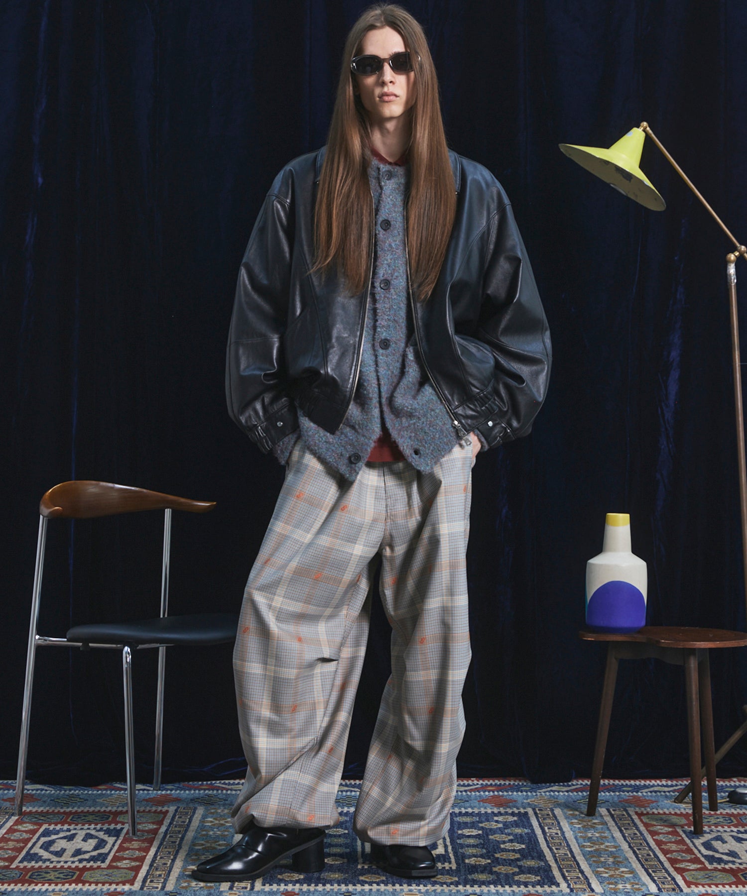【26AW PRE-ORDER】Sheep Leather Prime-Over Stand Collar Blouson