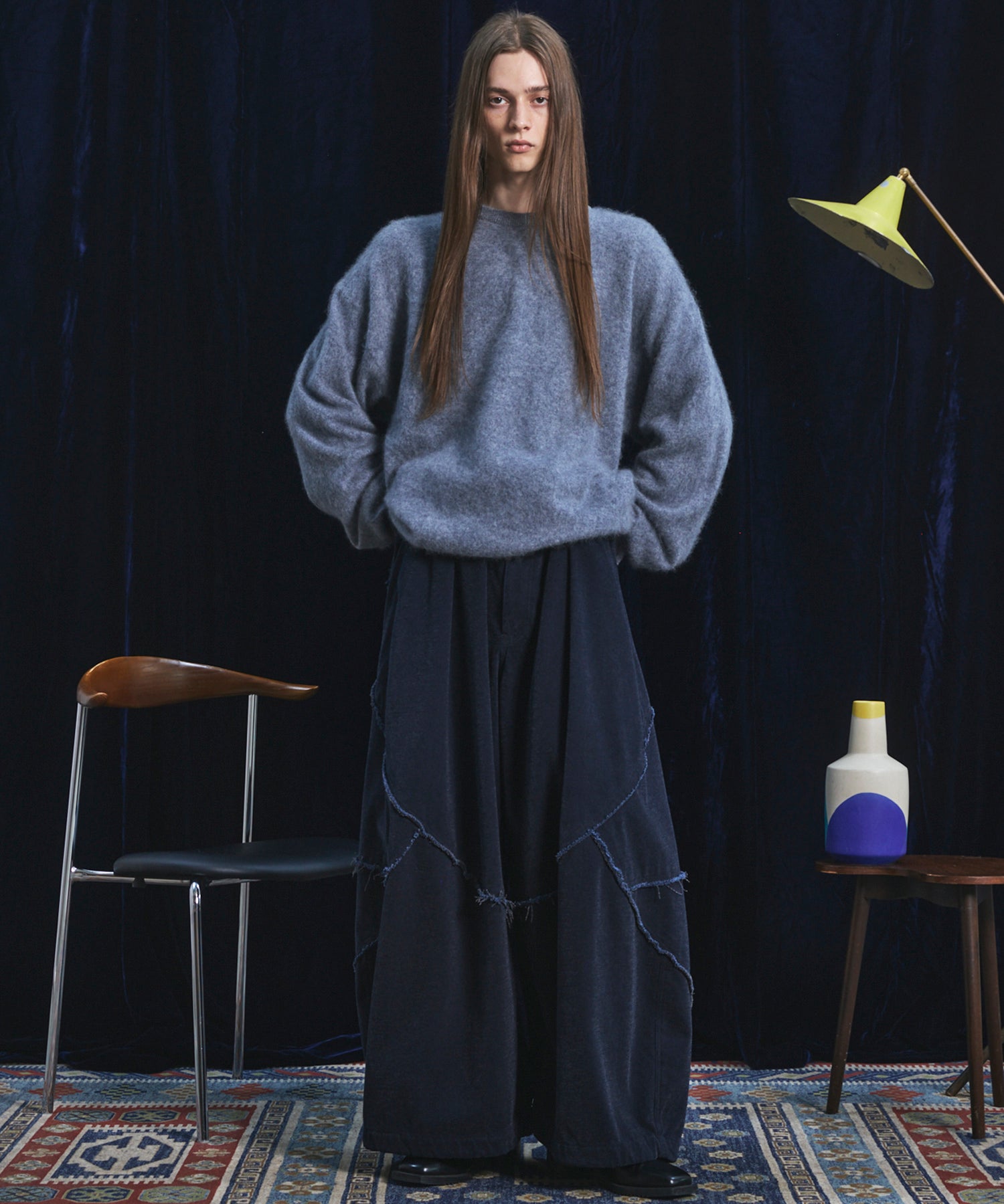 Airy Striped Gabardine Prime-Over Short-sleeved Shirt