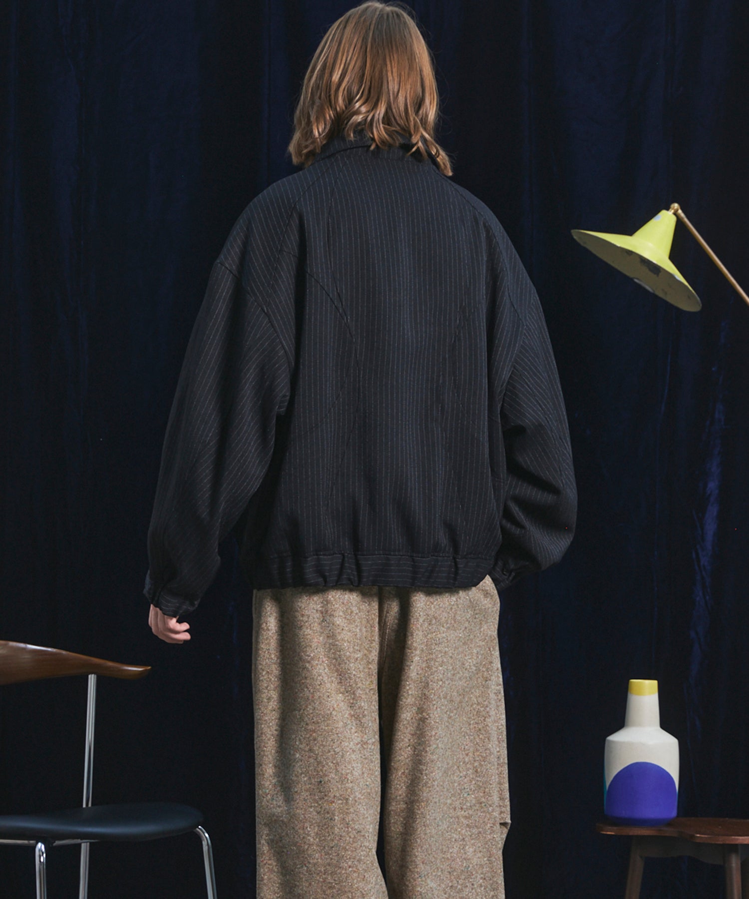 [26AW PRE-ORDER] Curve Switching Prime-Over Stand Collar Blouson