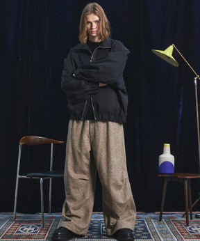 [26AW PRE-ORDER] Curve Switching Prime-Over Stand Collar Blouson
