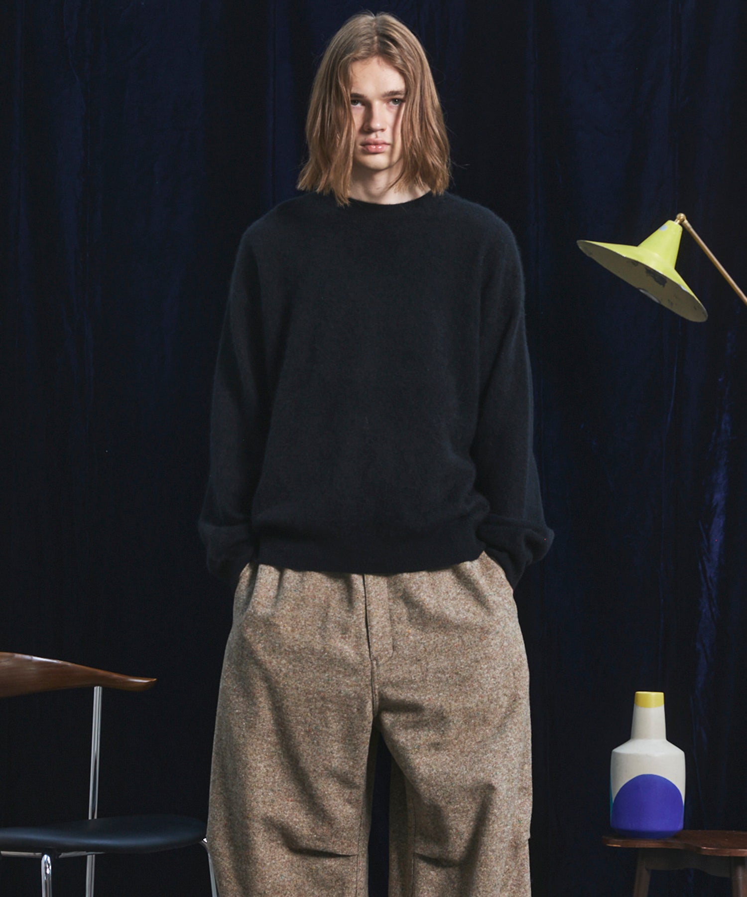 Airy Striped Gabardine Prime-Over Short-sleeved Shirt