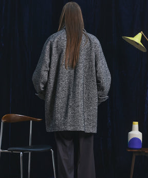 【26AW PRE-ORDER】【イタリアンデッドストックファブリック】プライムオーバーラグランスリーブハーフコート