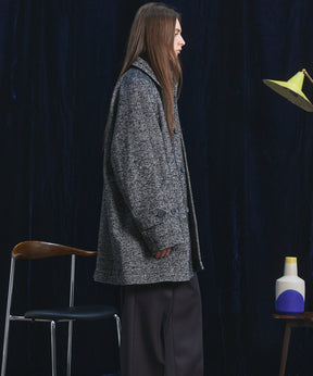 【26AW PRE-ORDER】【イタリアンデッドストックファブリック】プライムオーバーラグランスリーブハーフコート