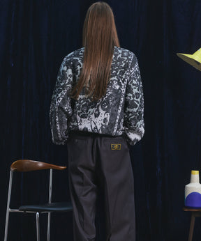 【26AW PRE-ORDER】All-over Paisley Jacquard Prime-Over Crew Neck Knit Tops
