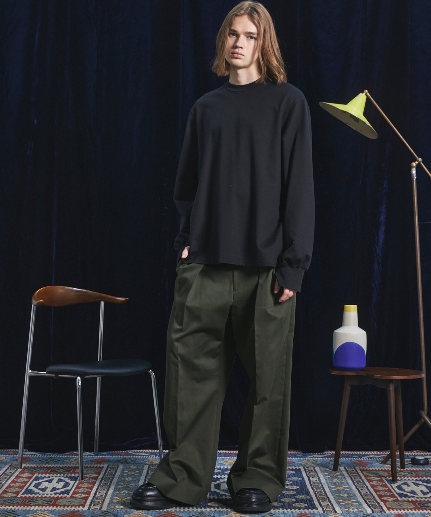 【26AW PRE-ORDER】Silky Heavy-weight Single Jersey Prime-Over Long-sleeved T-shirt