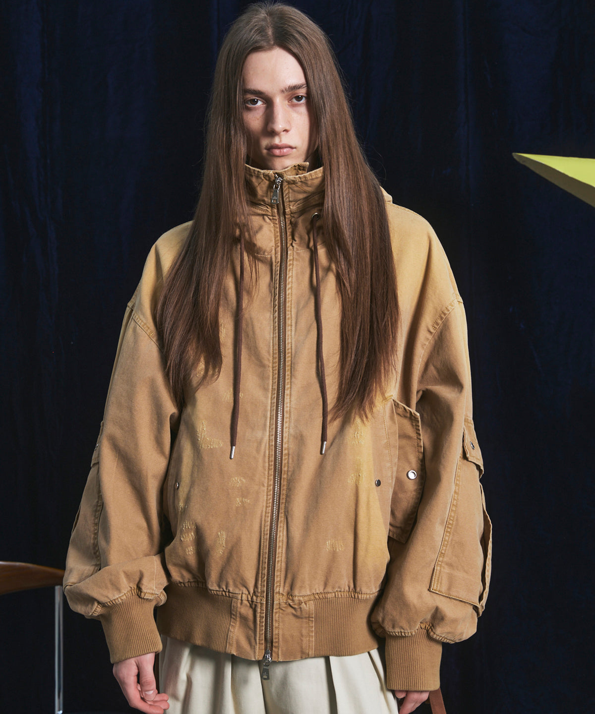【26AW 預購】Cargo Pocket 鴨布料 Prime-Over 拉鏈連帽外套襯衫式夾克