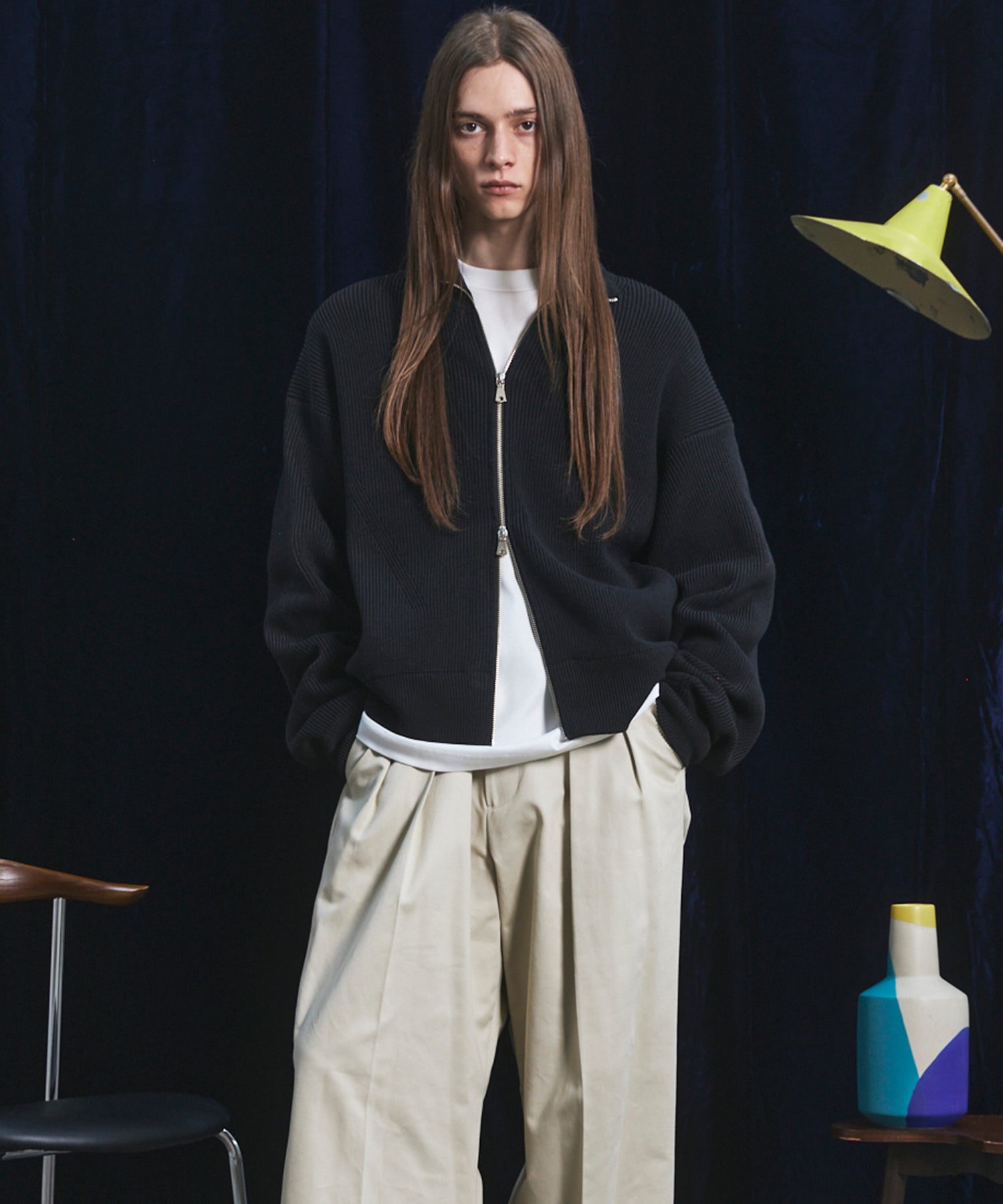 C/A Prime-Over Drivers Zip Knit
