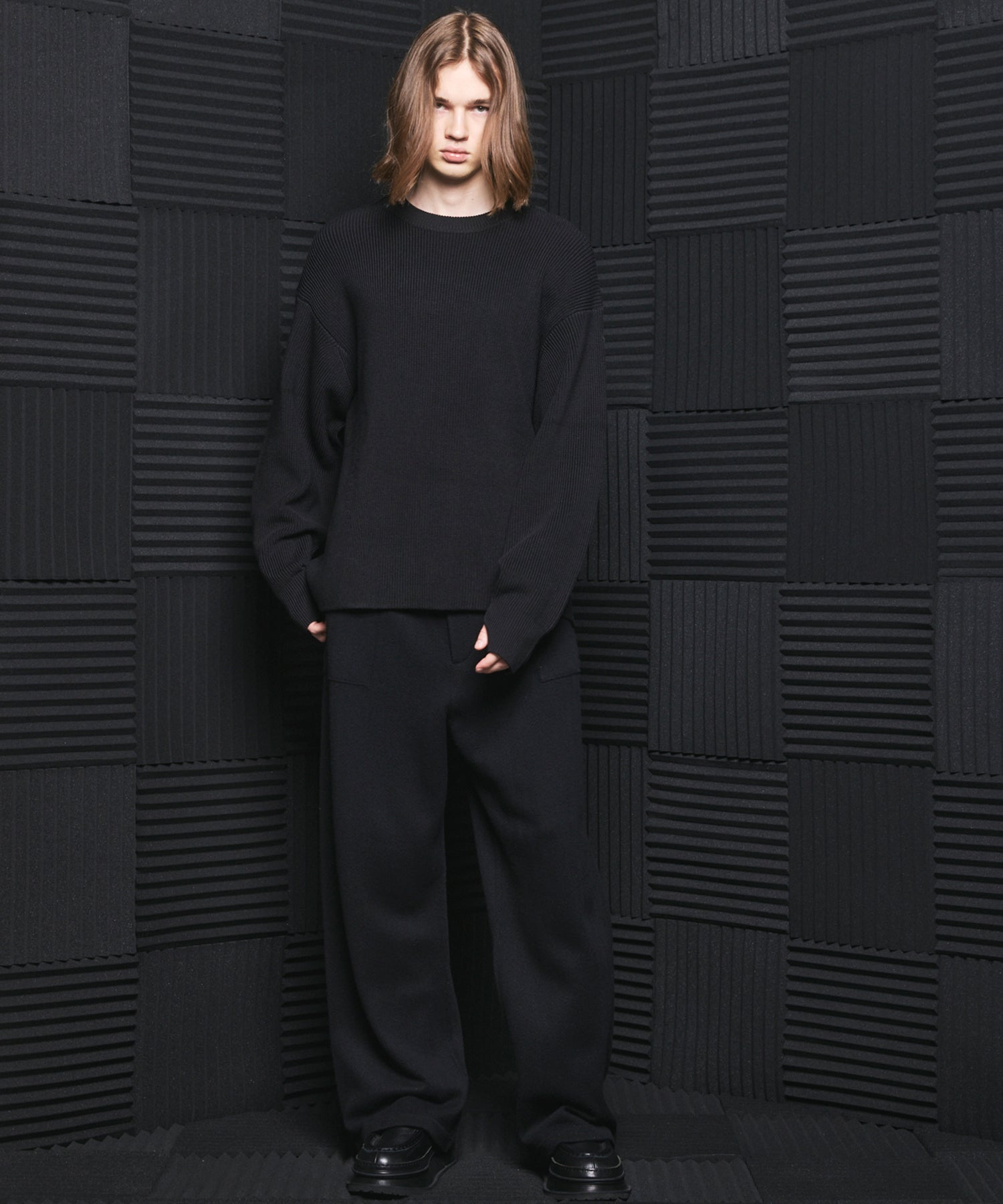 C/A Prime-Over Pullover Crew Neck Knit