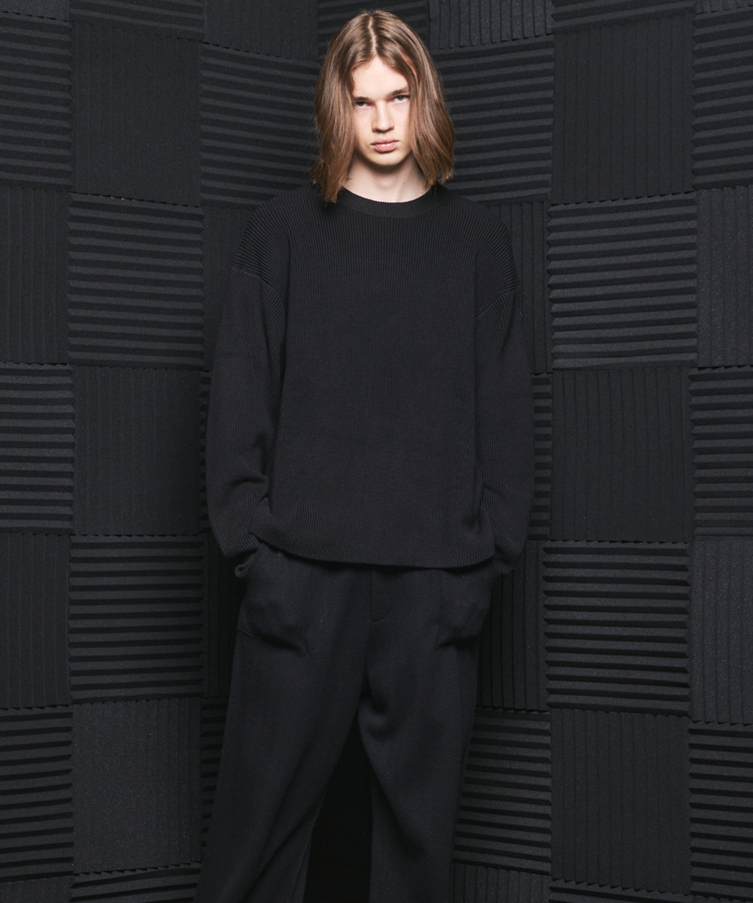 C/A Prime-Over Pullover Crew Neck Knit
