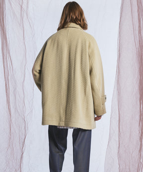 【26AW PRE-ORDER】【イタリアンデッドストックファブリック】プライムオーバーラグランスリーブハーフコート