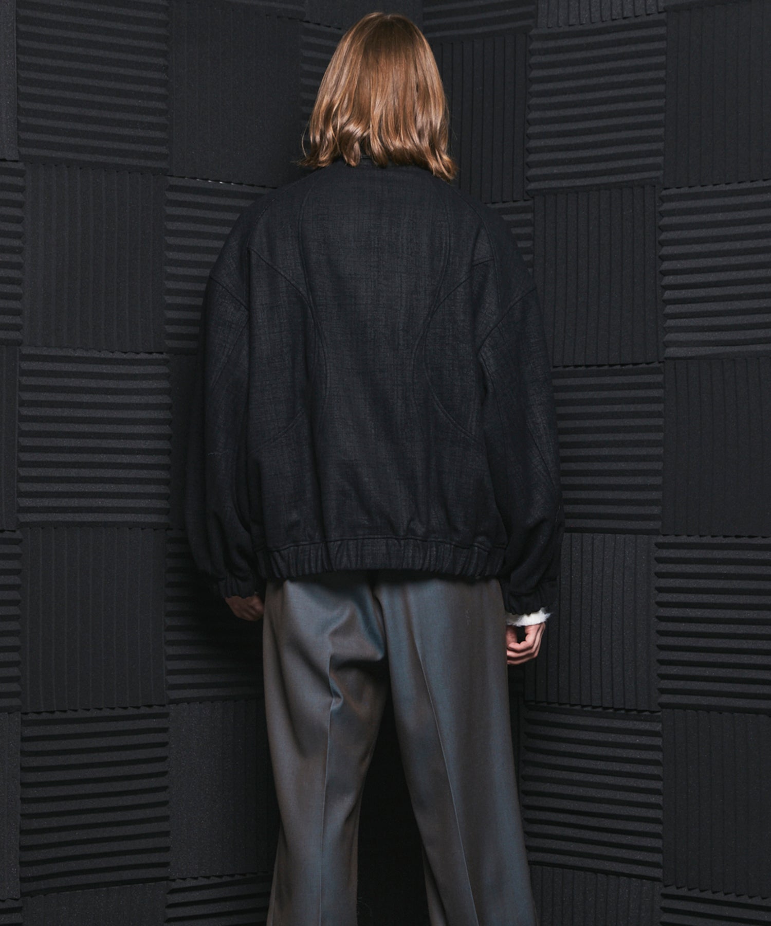 【26AW PRE-ORDER】【イタリアンデッドストックファブリック】プライムオーバーカーブ切り替えスタンドブルゾン
