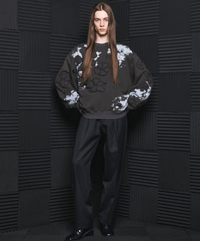 【26AW PRE-ORDER】Flower Patch Prime-Over Crew Neck Sweatshirt