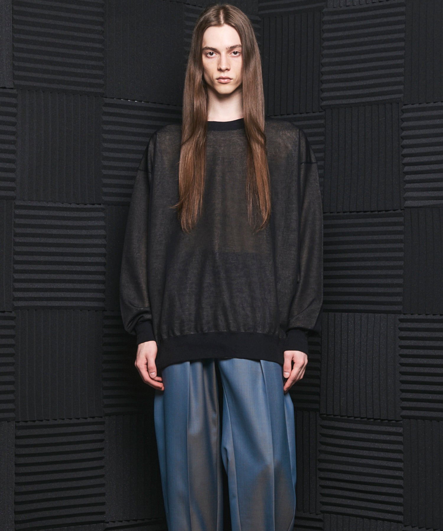 [26SS PRE-ORDER] Airy Striped Gabardine Prime-Over Short-sleeved Shirt