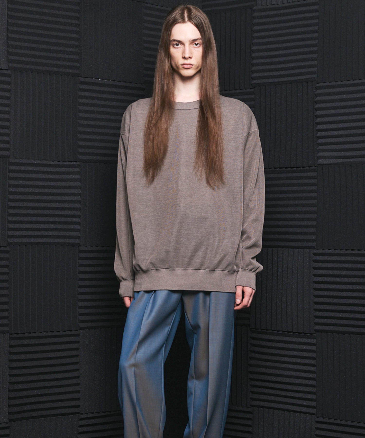 [26SS PRE-ORDER] Airy Striped Gabardine Prime-Over Short-sleeved Shirt