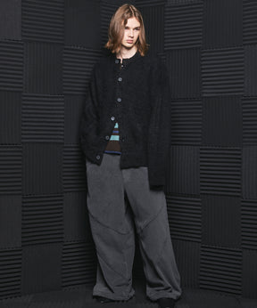 Airy Striped Gabardine Prime-Over Short-sleeved Shirt
