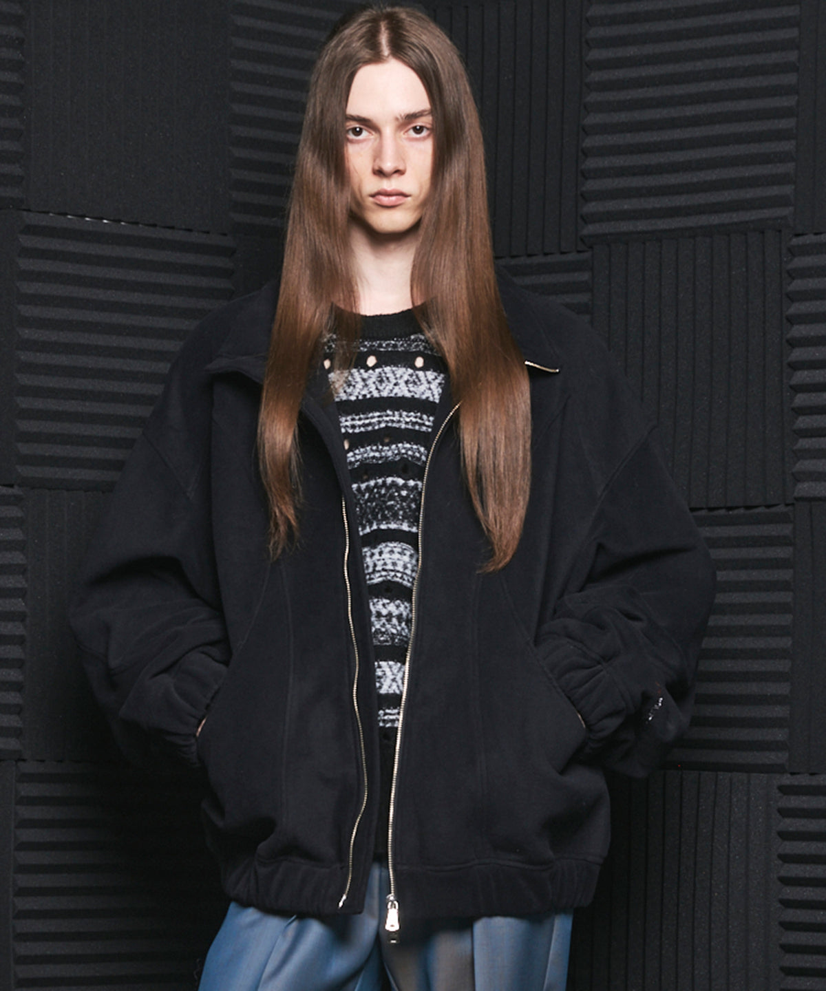 POLATEC Prime-Over Stand Collar Blouson