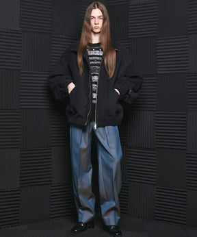 【26AW PRE-ORDER】Fair Isle Border Prime-Over Crew Neck Sweater
