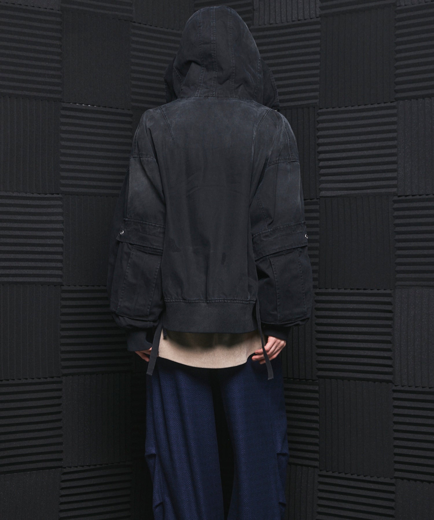 【26AW 預購】Cargo Pocket 鴨布料 Prime-Over 拉鏈連帽外套襯衫式夾克