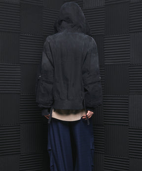 【26AW 預購】Cargo Pocket 鴨布料 Prime-Over 拉鏈連帽外套襯衫式夾克