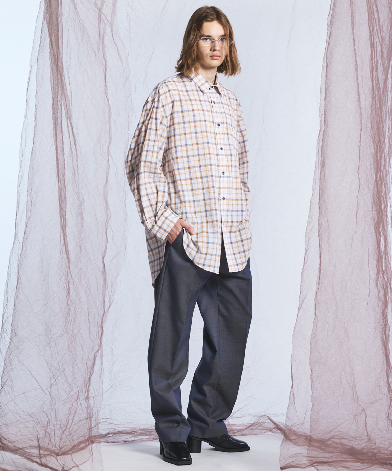 【26AW PRE-ORDER】【イタリアンデッドストックファブリック】プライムオーバーレギュラーカラーシャツコート