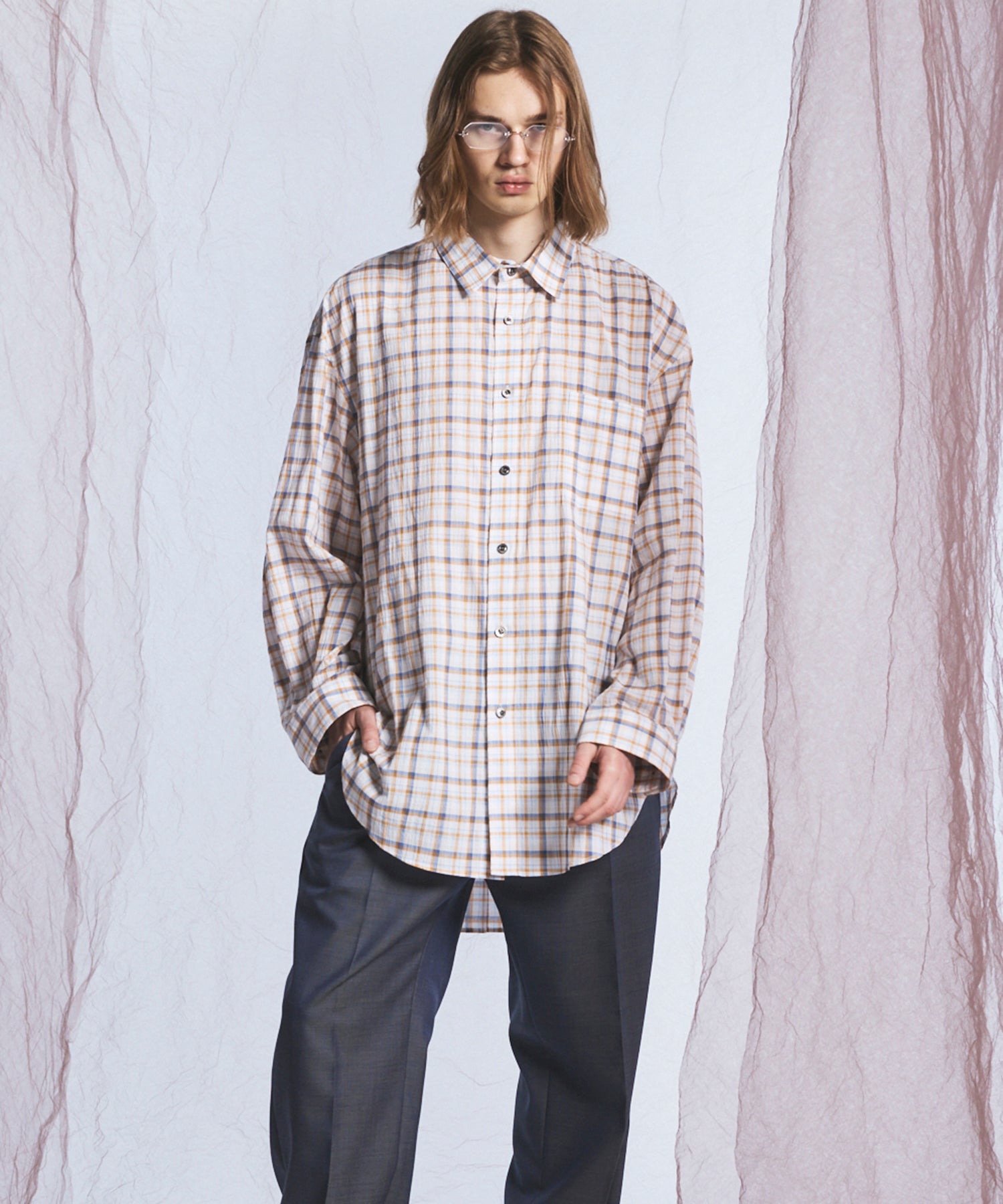 【26AW PRE-ORDER】【イタリアンデッドストックファブリック】プライムオーバーレギュラーカラーシャツコート