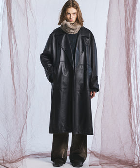【26AW PRE-ORDER】Sheep Leather Prime-Over Long coat