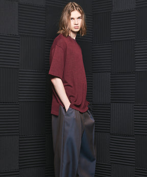 Russell Mesh Prime-Over Asymmetrical Shirring T-shirt