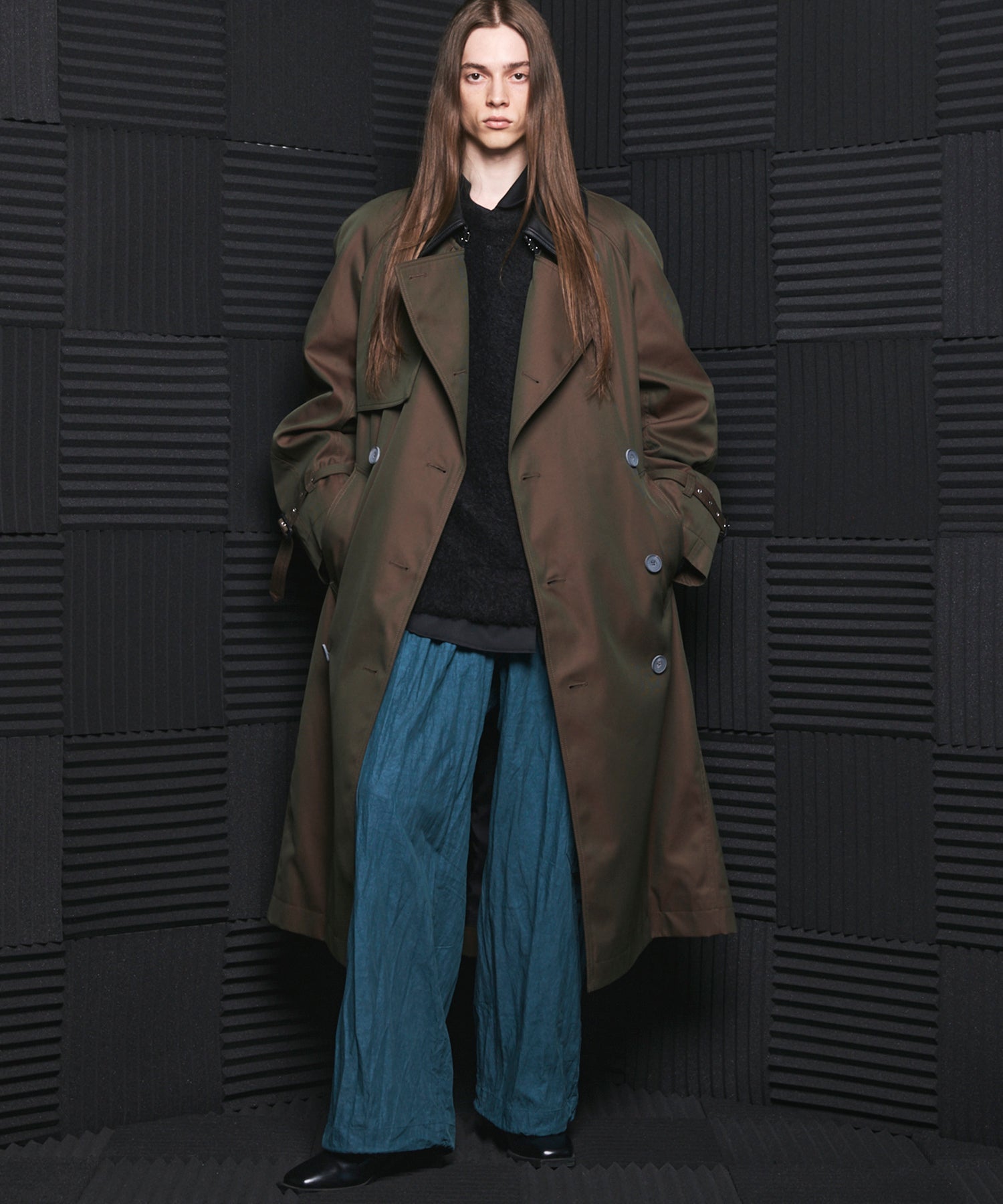 [26AW PRE-ORDER] Banana Curve Silhouette Prime-Wide Cargo Trousers