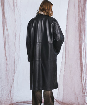 【26AW PRE-ORDER】Sheep Leather Prime-Over Long coat