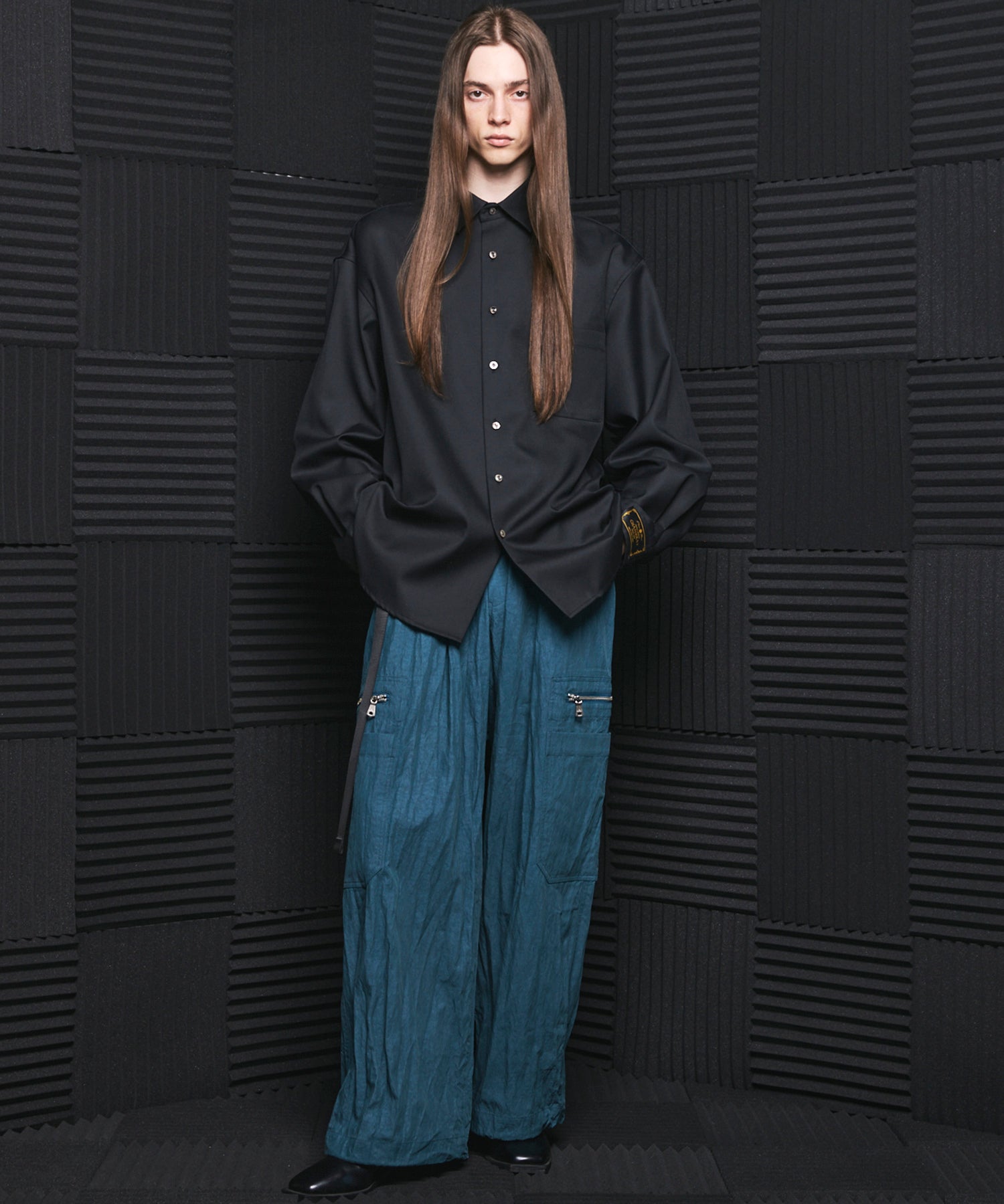 [26AW PRE-ORDER] Banana Curve Silhouette Prime-Wide Cargo Trousers