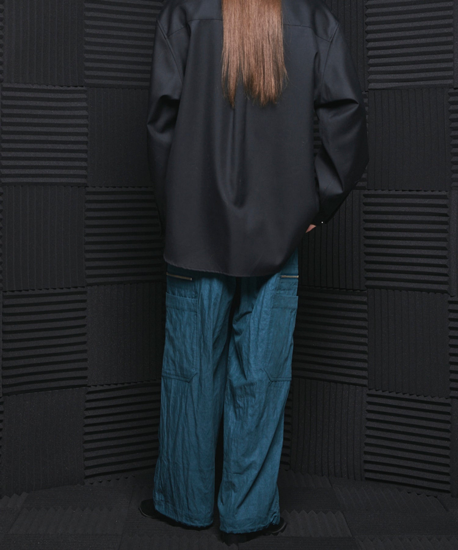 [26AW PRE-ORDER] Banana Curve Silhouette Prime-Wide Cargo Trousers