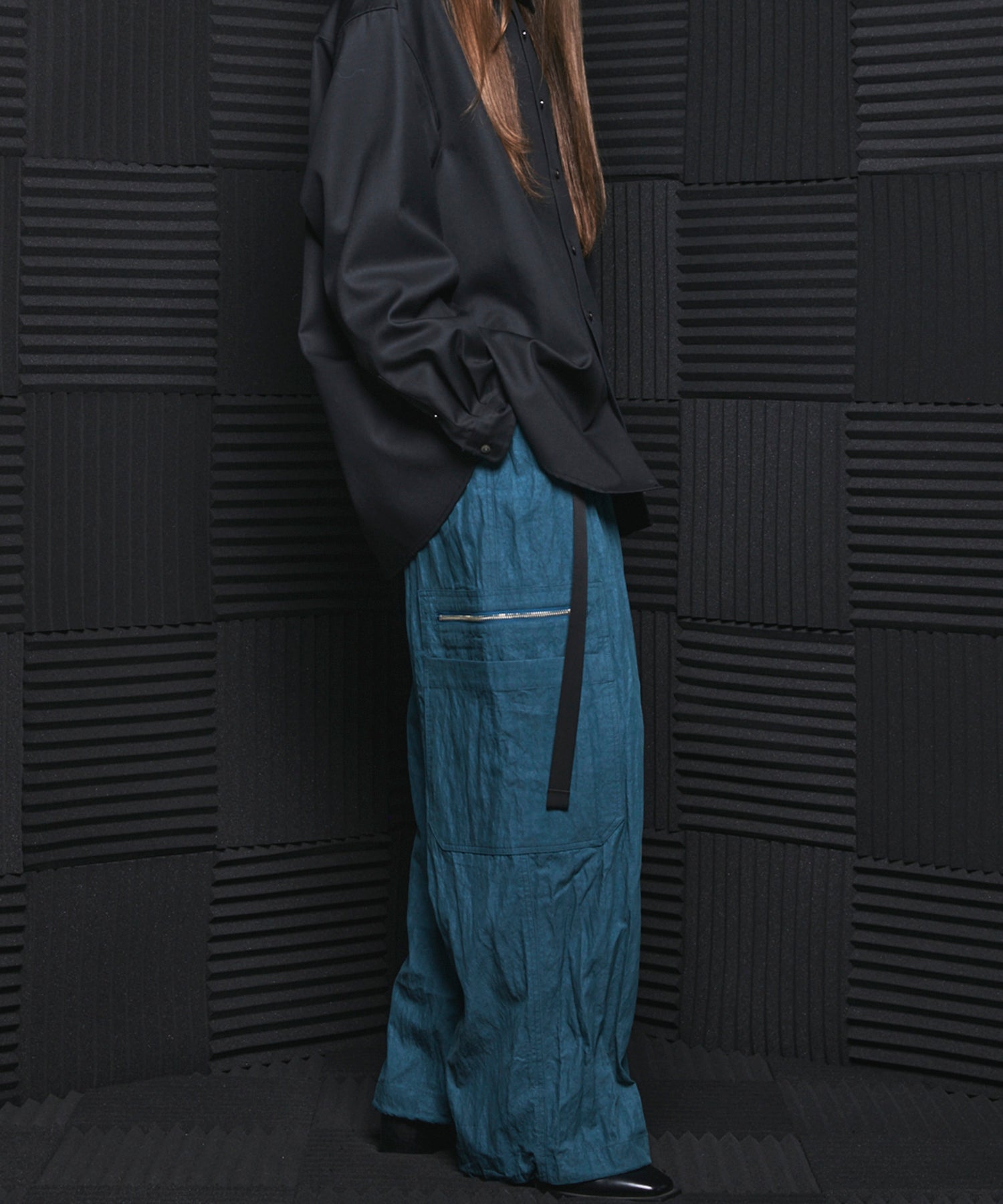 [26AW PRE-ORDER] Banana Curve Silhouette Prime-Wide Cargo Trousers